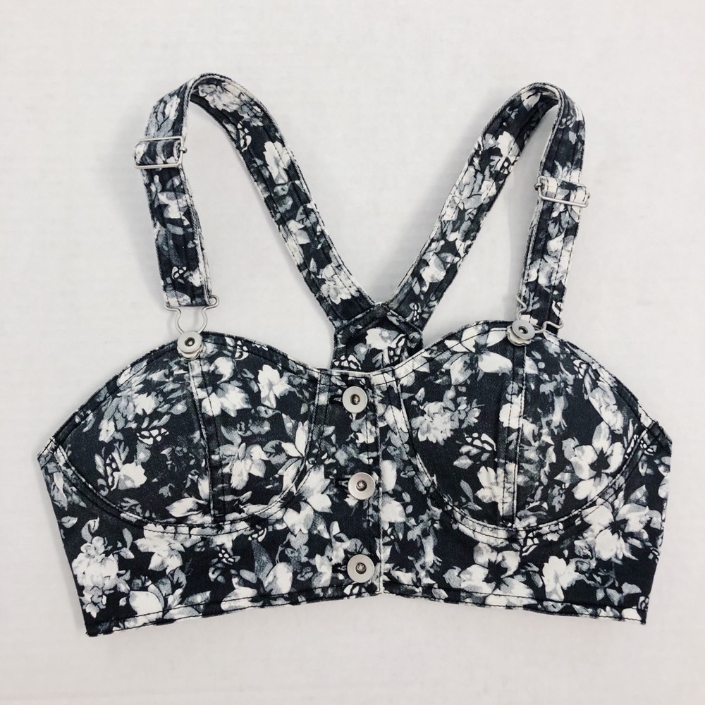 Denim crop top